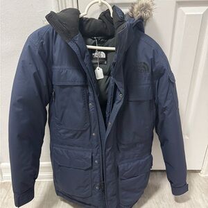 The North Face Men's Dark Blue Puffer Jacket